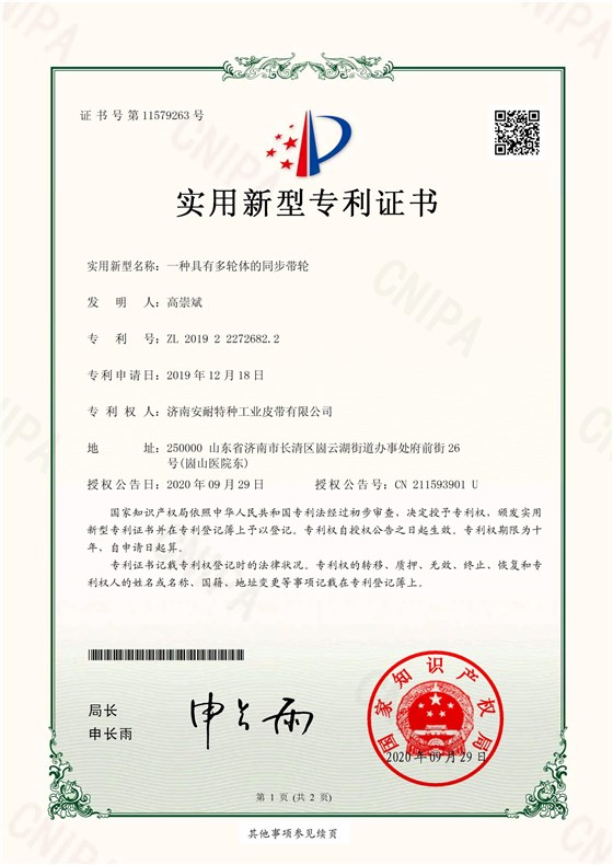 一种具有多轮体的同步带轮专利