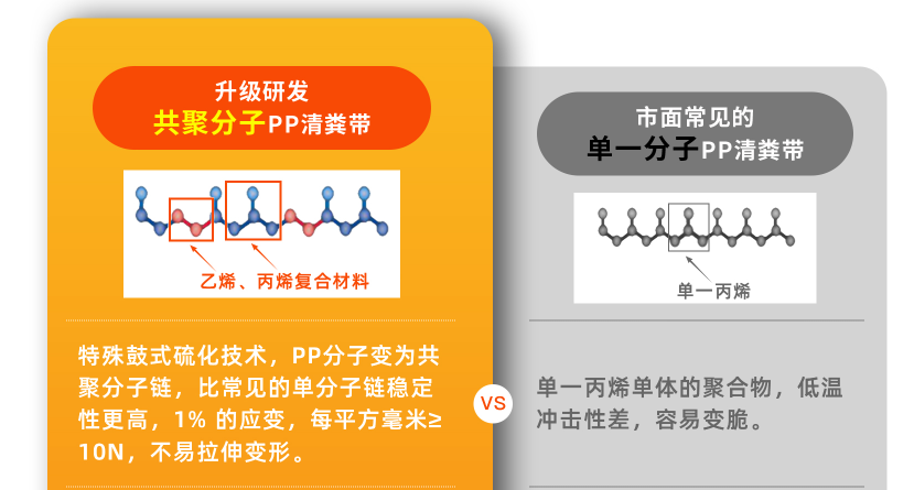 共聚分子PP清粪带